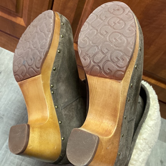 Ugg Platform Leather Ankle Boots Booties - Picture 5 of 6